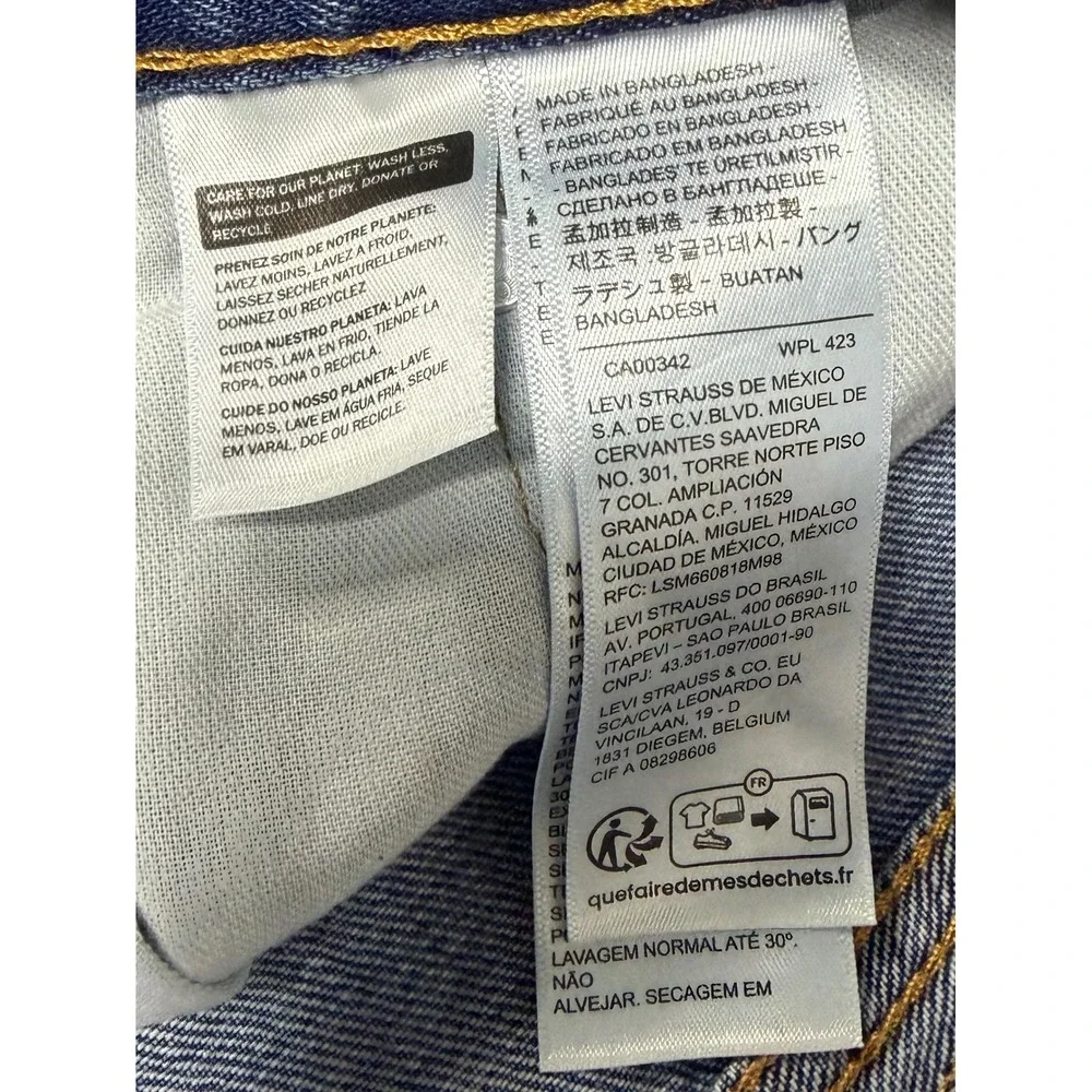 Levi 550 Relaxed Fit Tapered Leg Mens Blue Jeans W38 L29 Medium Wash Denim